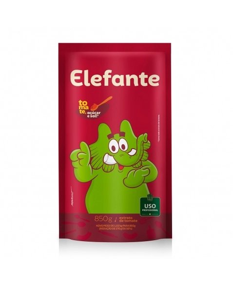 EXTRATO DE TOMATE ELEFANTE SACHÊ 850GR