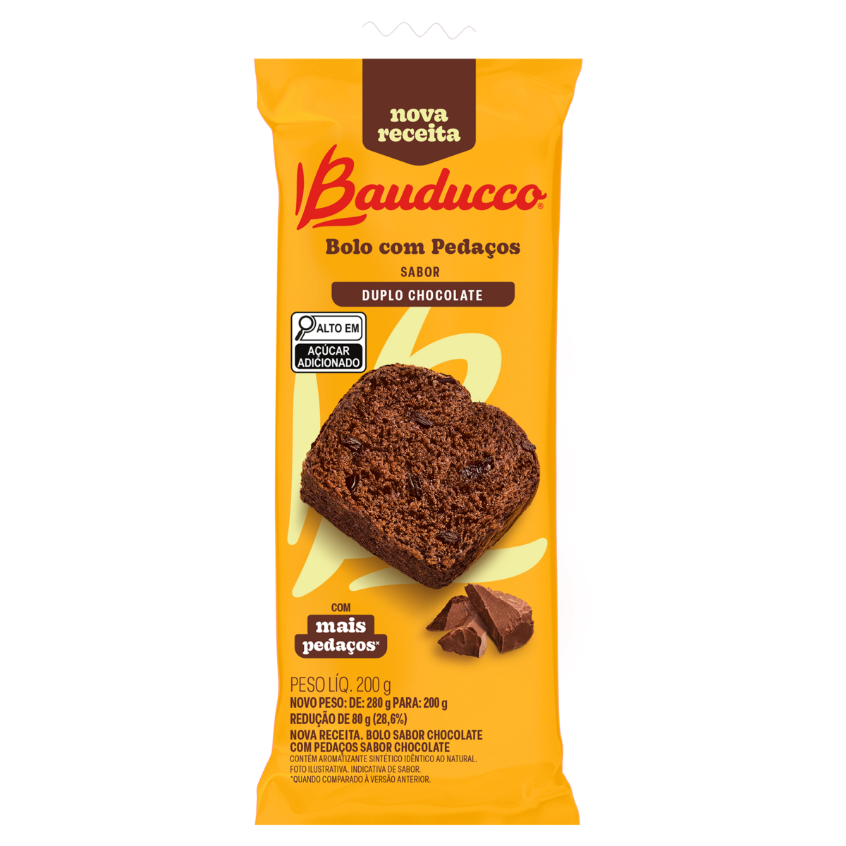 BOLO BAUDUCCO DUPLO CHOCOLATE 200G
