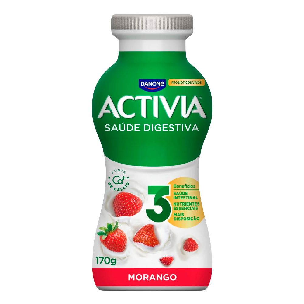 ACTIVIA LÍQUIDO LEITE FERMENTADO MORANGO 170GR