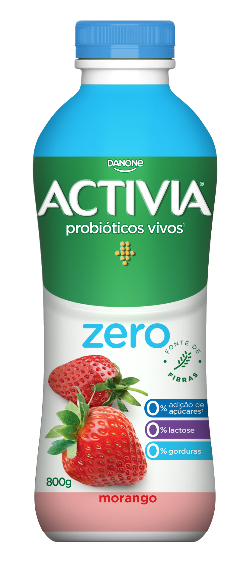 ACTIVIA LÍQUIDO ZERO MORANGO 800GR