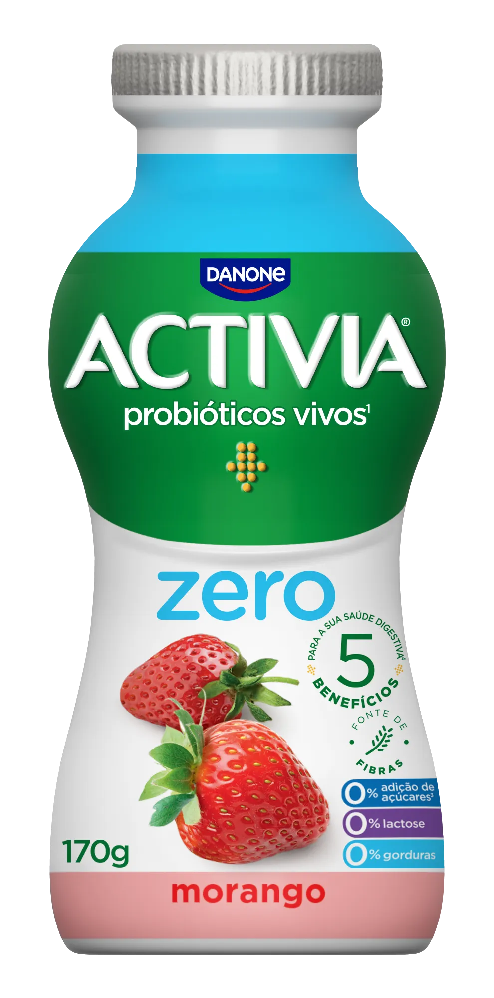 ACTIVIA LÍQUIDO ZERO MORANGO 170GR