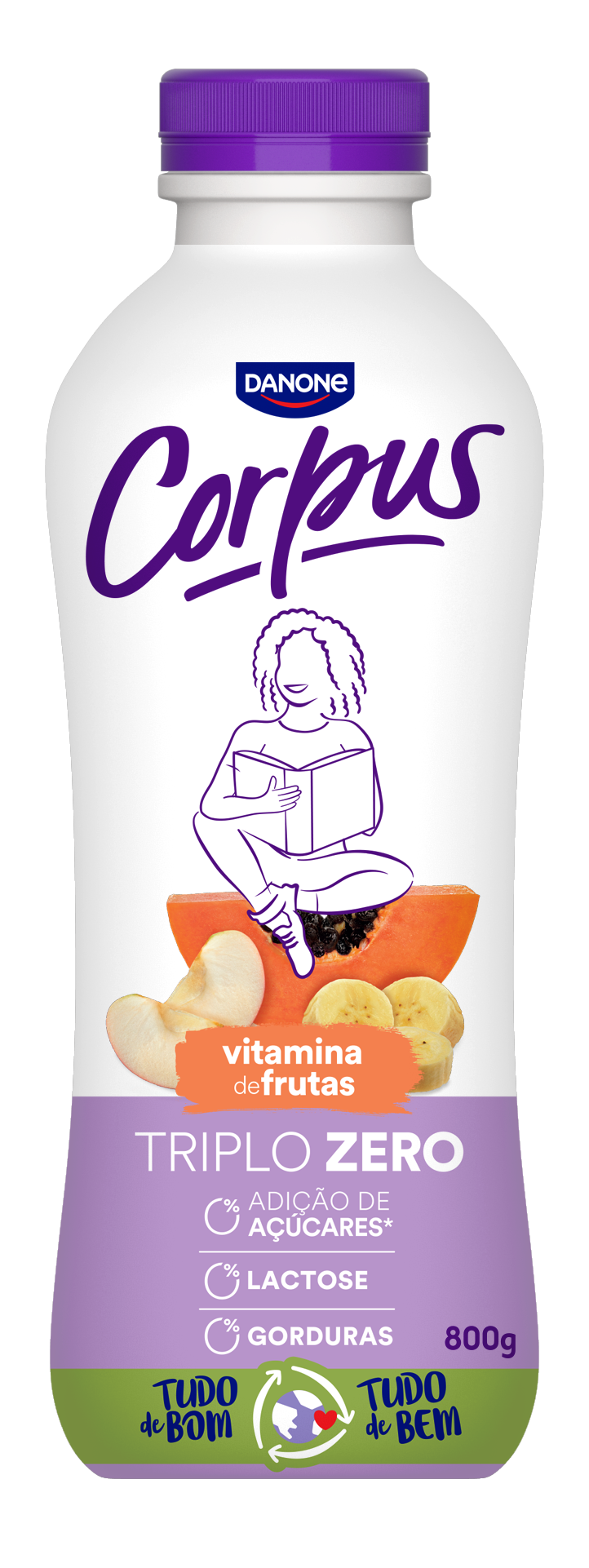 IOGURTE LÍQUIDO CORPUS FRUTAS 800GR