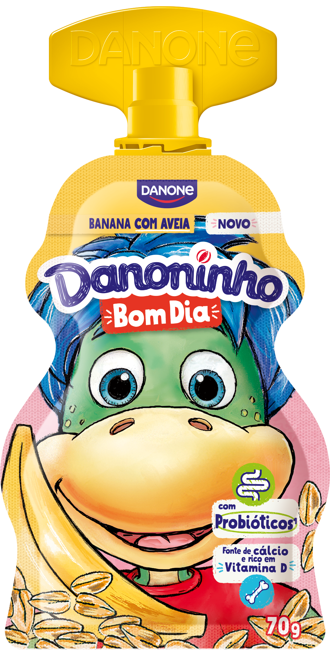 DANONINHO BOM DIA BANANA COM AVEIA 70G