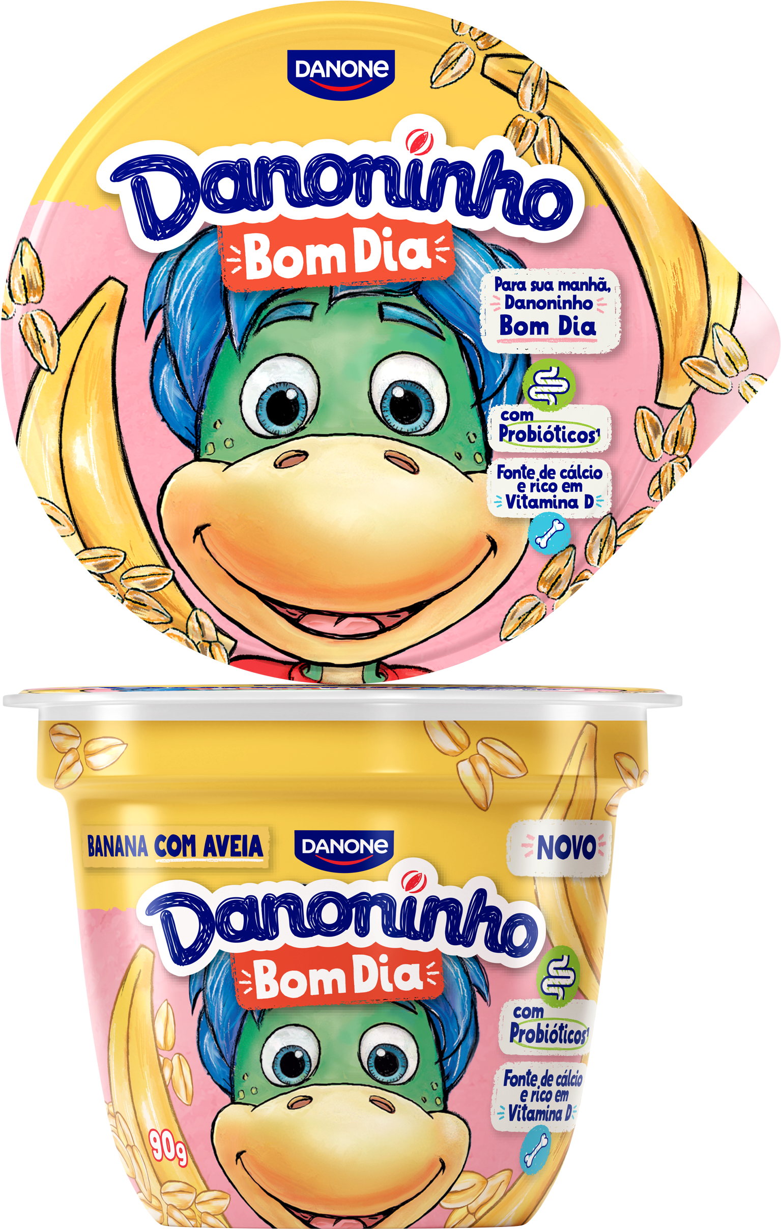 *DANONINHO BOM DIA BANANA COM AVEIA 90G