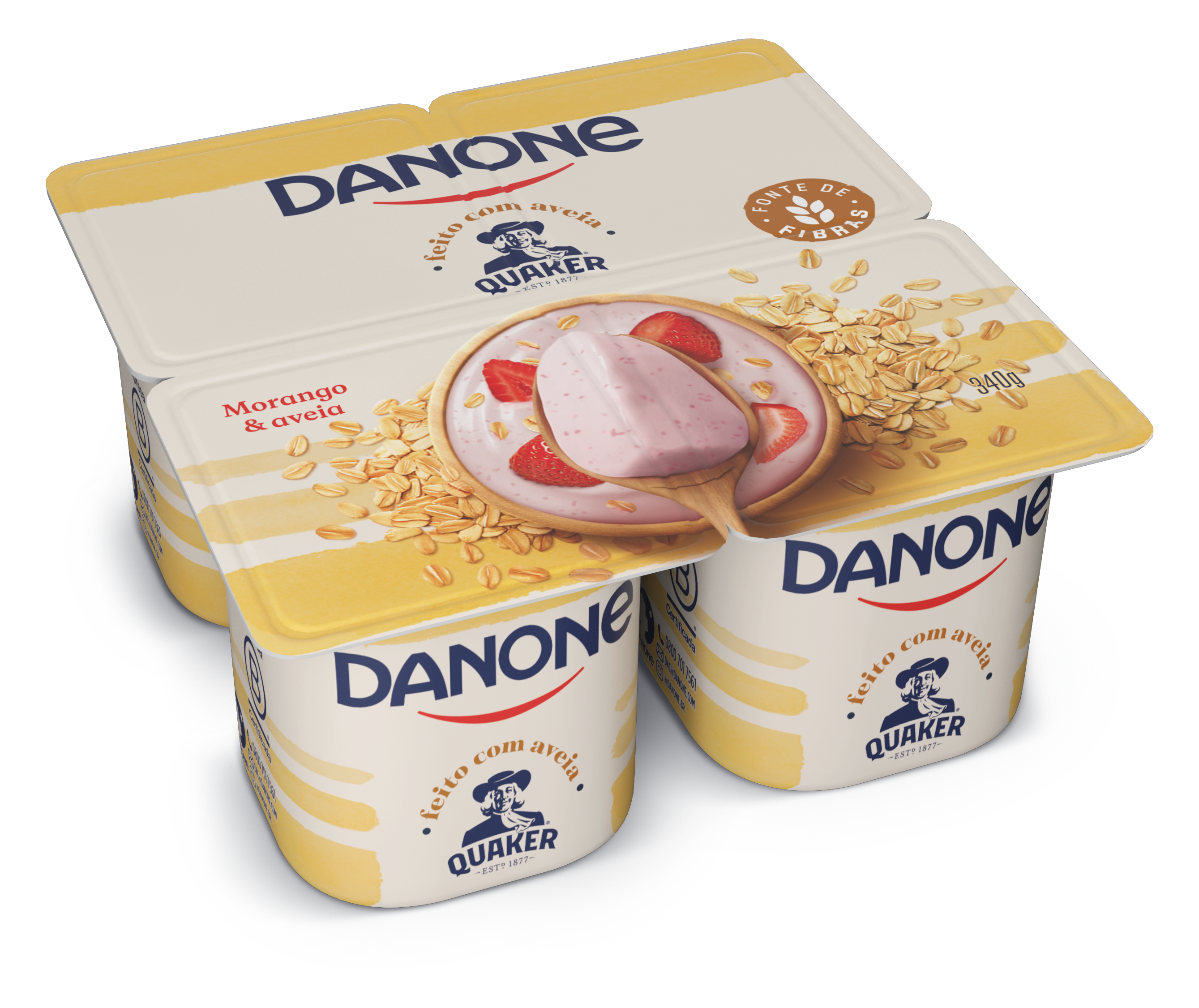 DANONE MORANGO COM AVEIA 340G