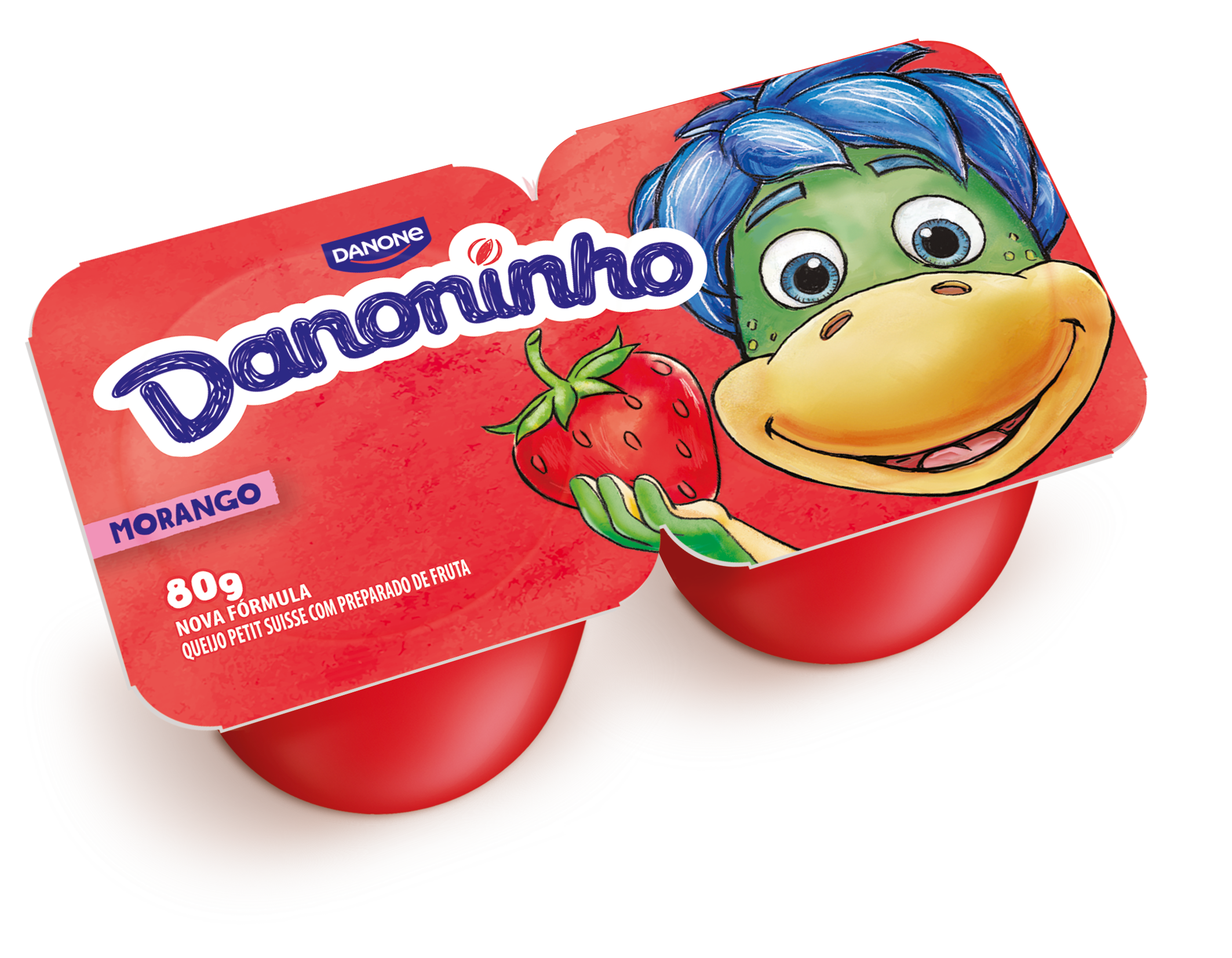 DANONINHO PETIT SUISSE MORANGO QUEIJO 80G