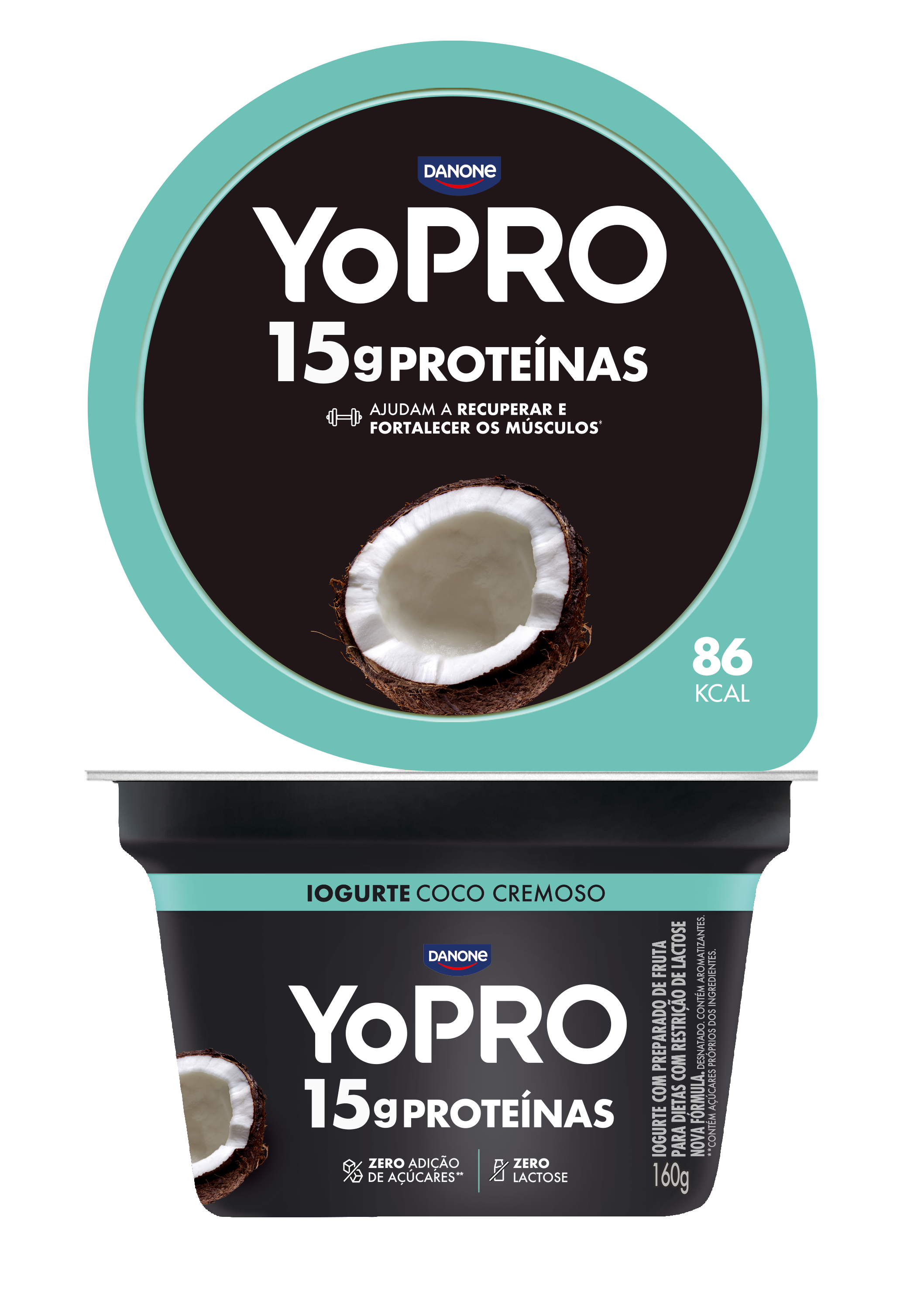YOPRO 15G DE PROTEÍNAS COCO CREMOSO 160G