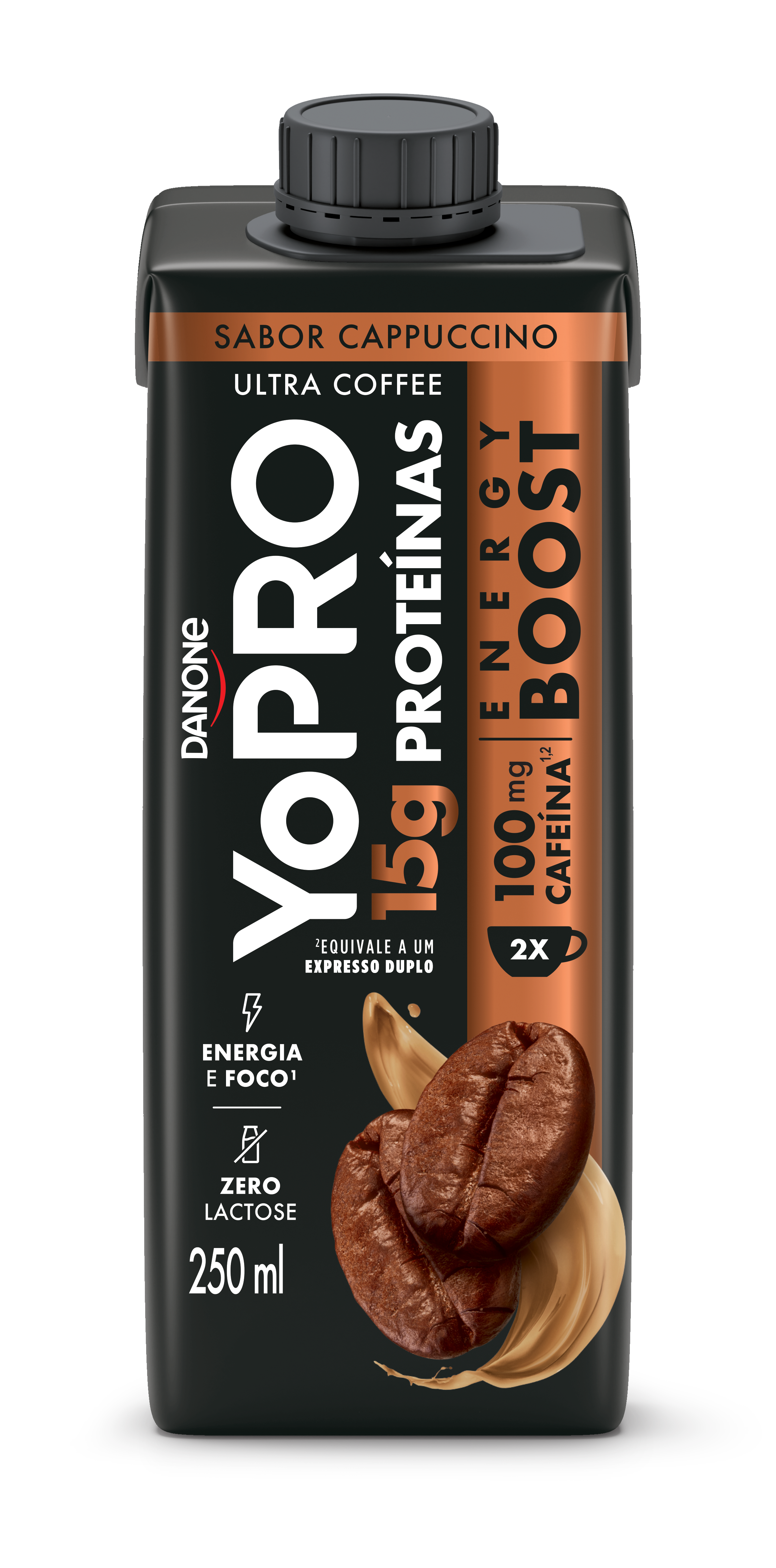 YOPRO 15G DE PROTEÍNAS ENERGY BOOST CAPUCCINO 250ML