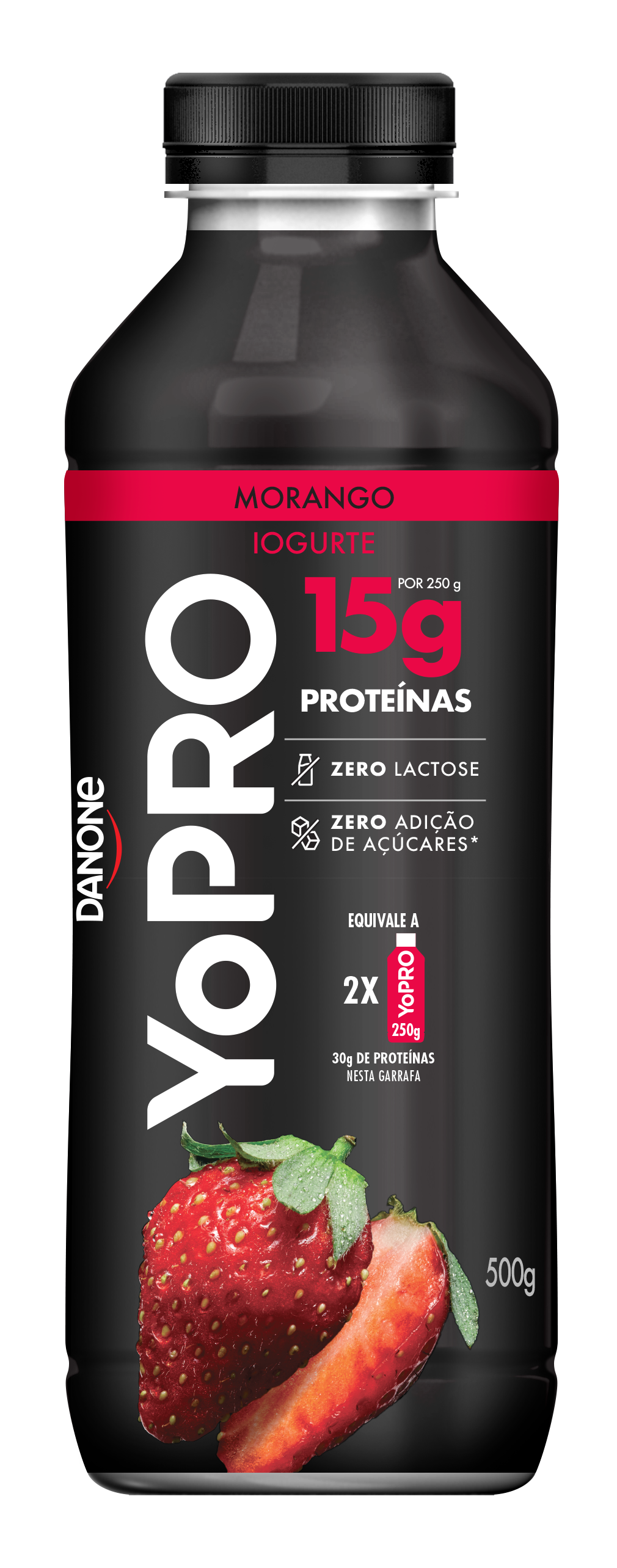 YOPRO 15G DE PROTEÍNAS IOGURTE MORANGO 500G