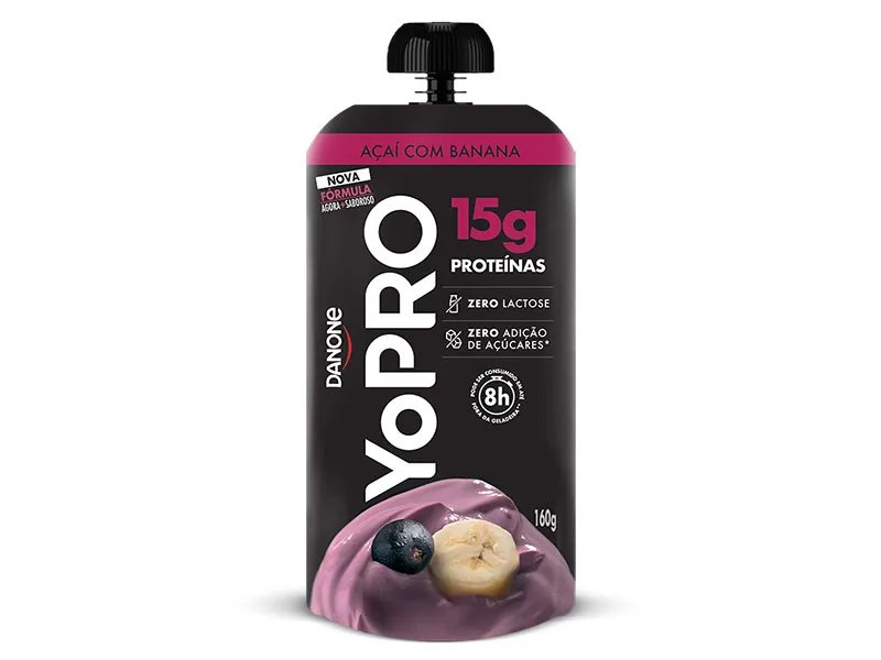 YOPRO 15G DE PROTEÍNAS AÇAÍ COM BANANA POUCH 160G