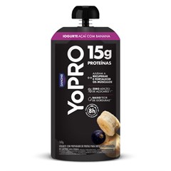 YOPRO 15G DE PROTEÍNAS AÇAÍ COM BANANA POUCH 160G