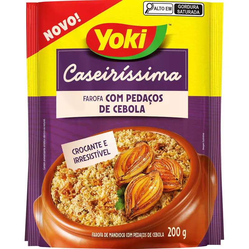 FAROFA YOKI COM PEDAÇÕS DE CEBOLA 200G