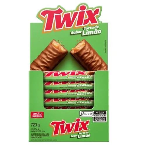 CHOCOLATE TWIX TORTA DE LIMÃO 720G 18X40G