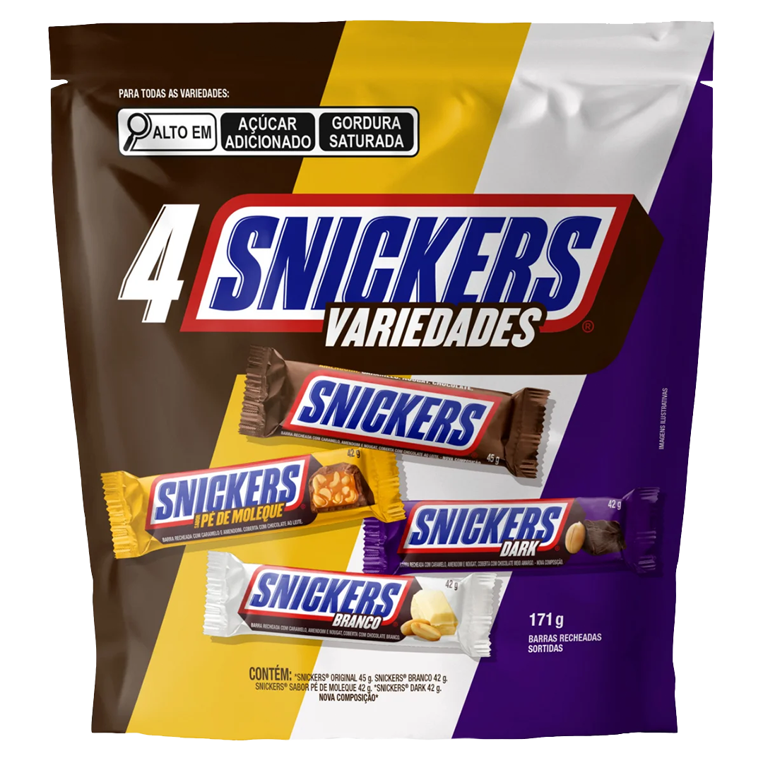 CHOCOLATE SNICKERS VARIEDADES 171G