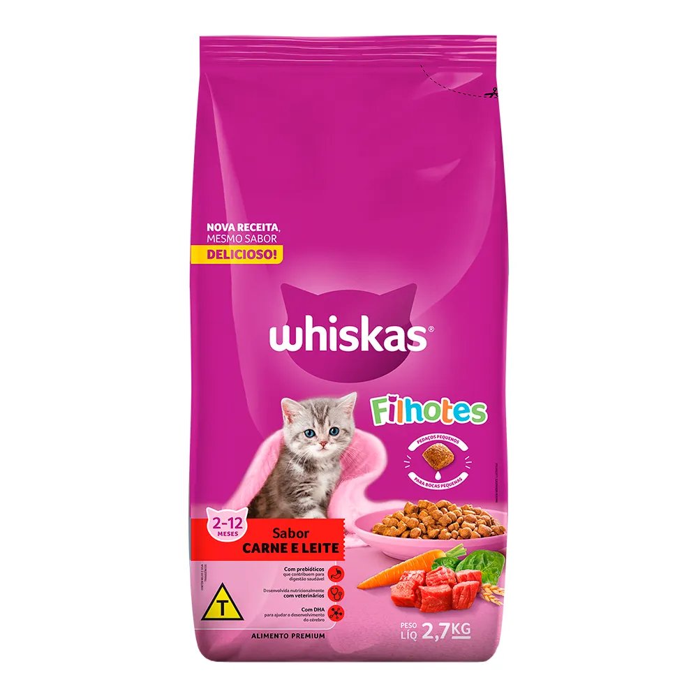 WHISKAS FILHOTE CARNE 2,7KG