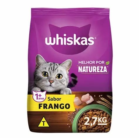 WHISKAS DRY ADULTOS FRANGO MP NATUREZA 2,7KG