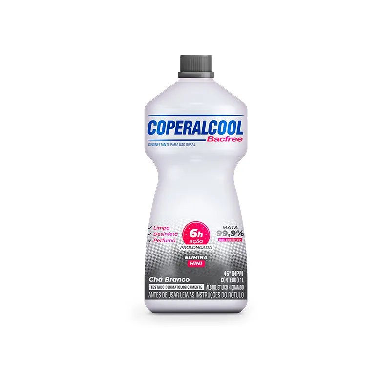 ÁLCOOL COPERALCOOL TRADICIONAL 46 CHÁ BRANCO 1LT