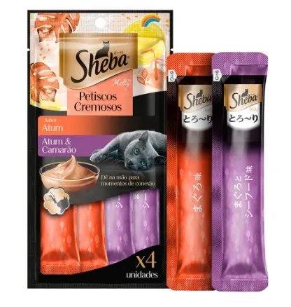 SHEBA SACHÊ ATUM E CAMARÃO 4X12G