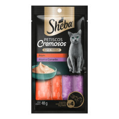 SHEBA SACHÊ ATUM, ATUM E CAMARÃO 4X48G