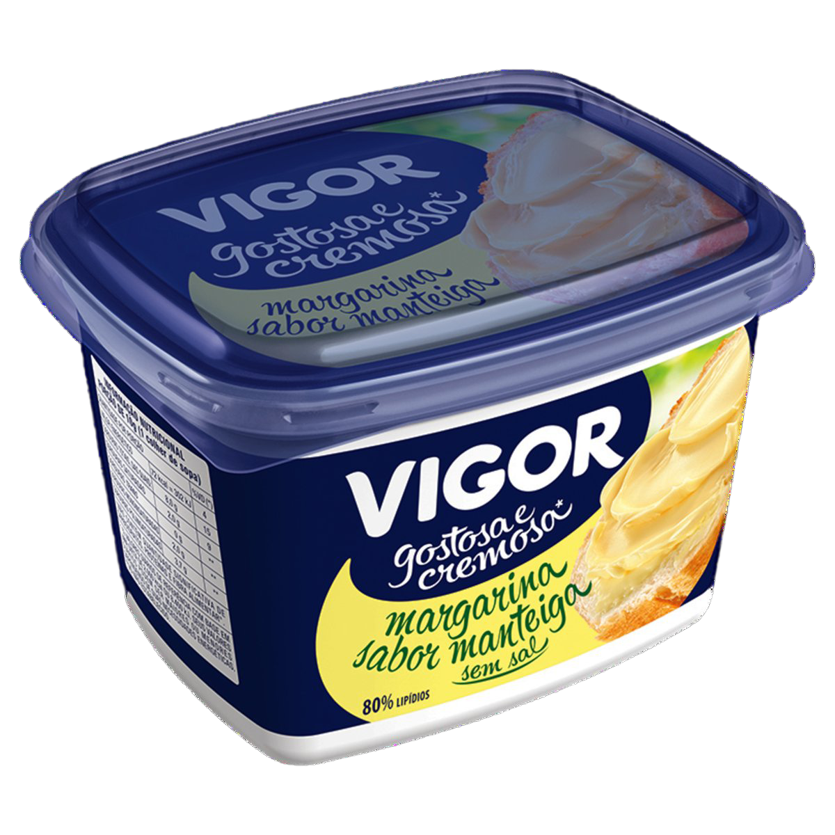 MARGARINA VIGOR 80% SEM SAL 500G