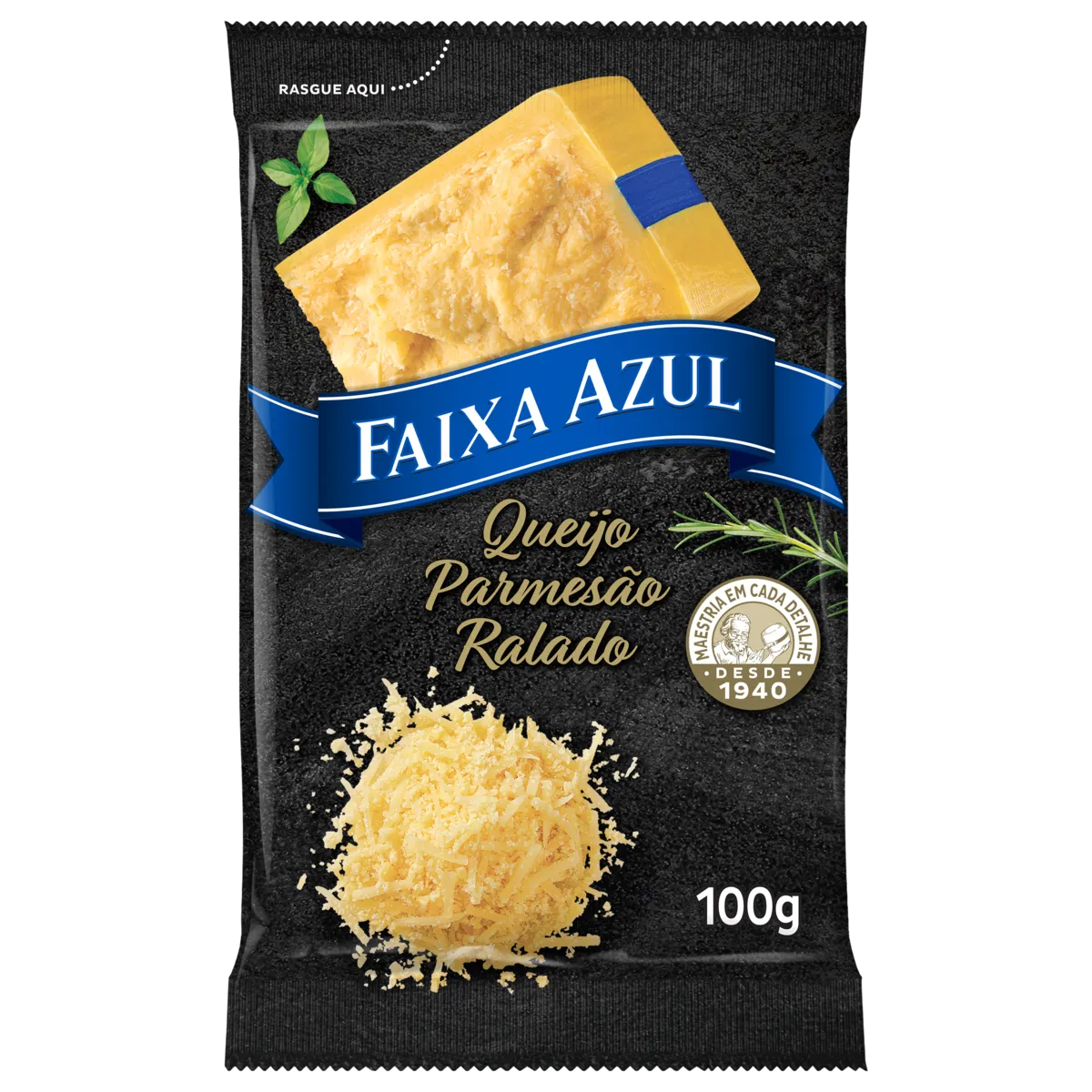QUEIJO PARMESAO RALADO FAIXA AZUL  100G