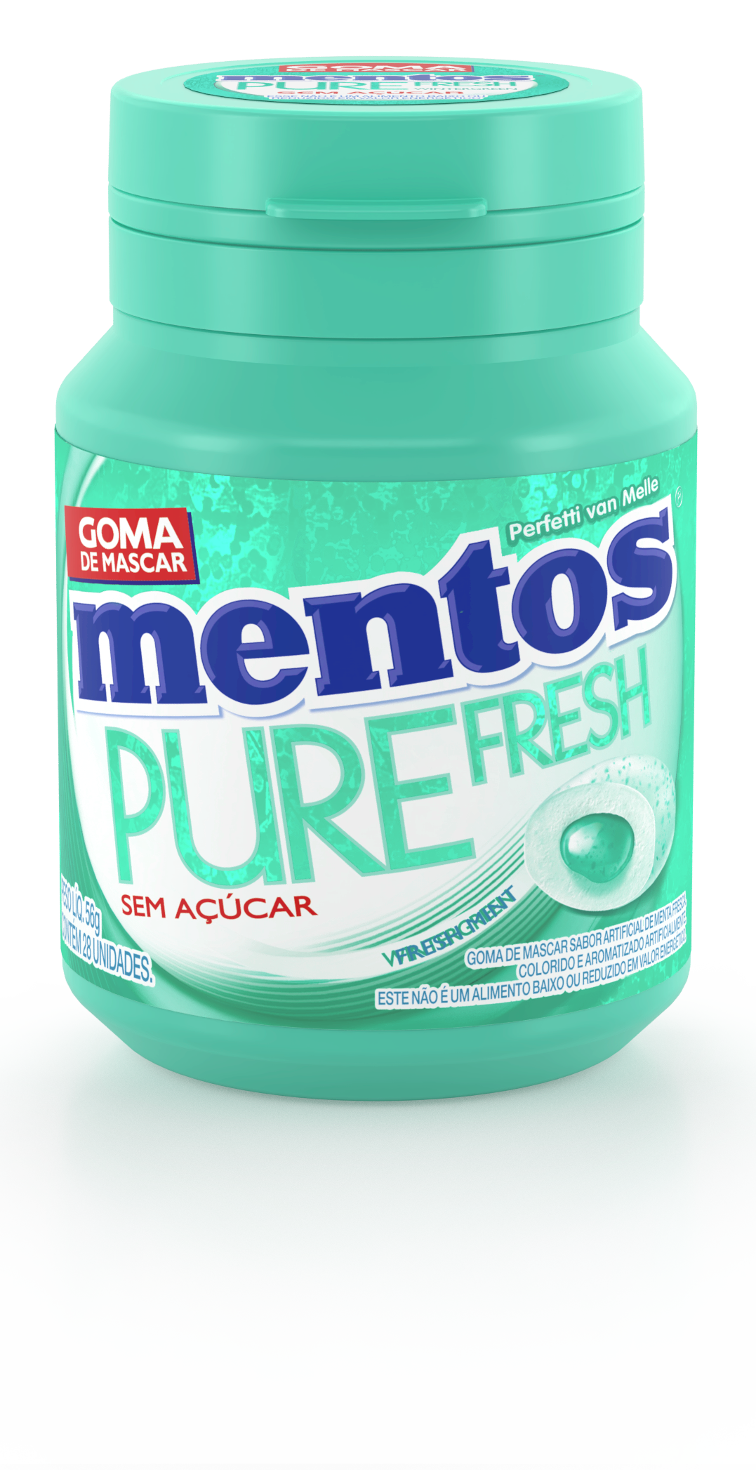 MENTOS GARRAFA PUREFRESH WINTERGREEN 6X56G 336G