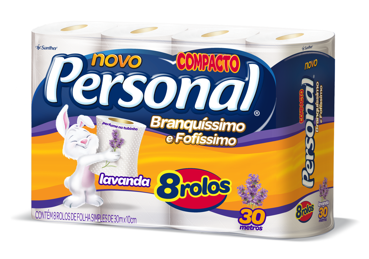 PAPEL HIGIÊNICO PERSONAL LAVANDA 8X30M