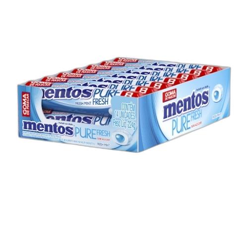 MENTOS STICK PURE FRESH MINT 14X16G 224G