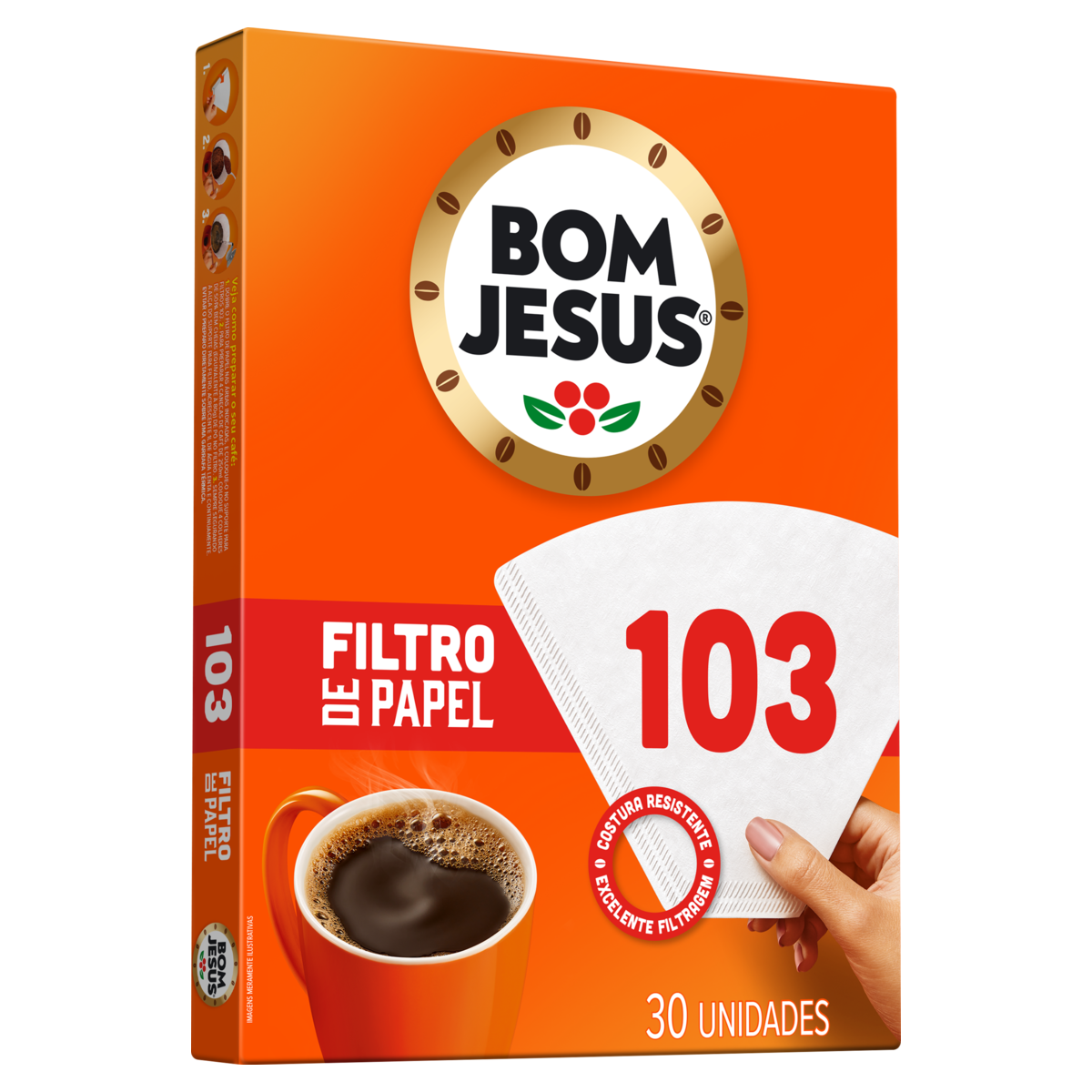 FILTRO DE PAPEL BOM JESUS 103 COM 30 UND
