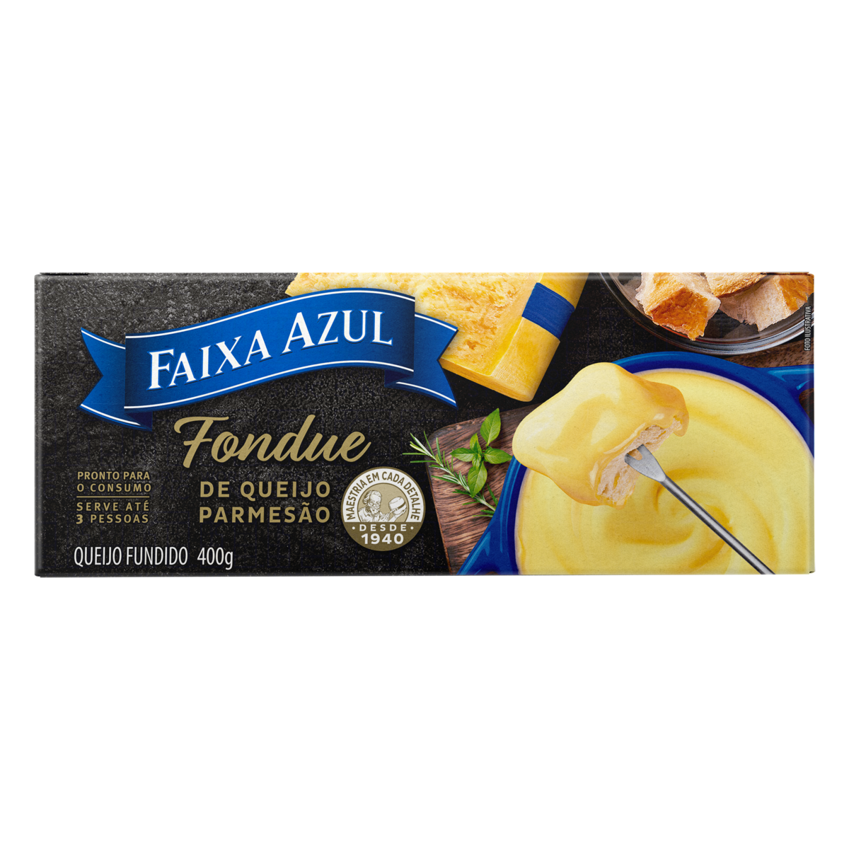 QUEIJO FONDUE PARMESAO FAIXA AZUL 400G