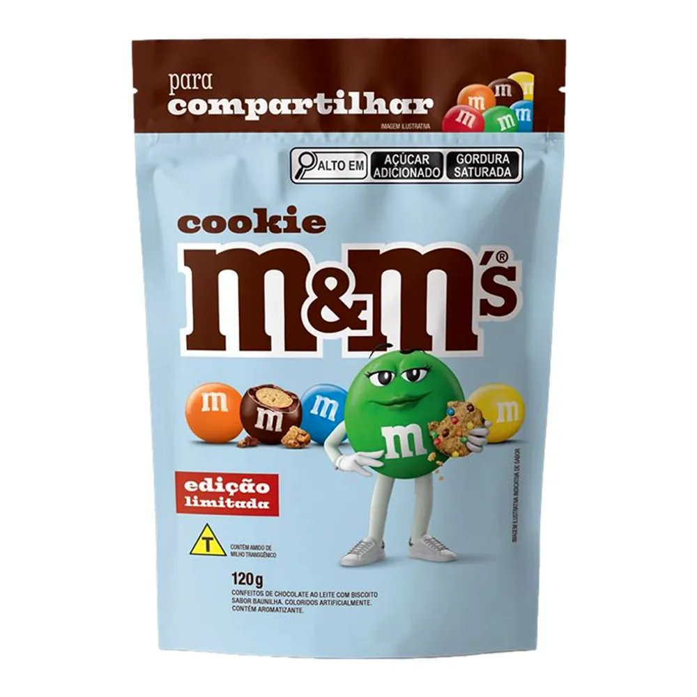 CHOCOLATE M&Ms COOKIES POUCH 120G
