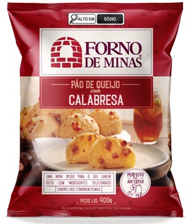 PÃO DE QUEIJO FORNO DE MINAS CALABRESA 400G