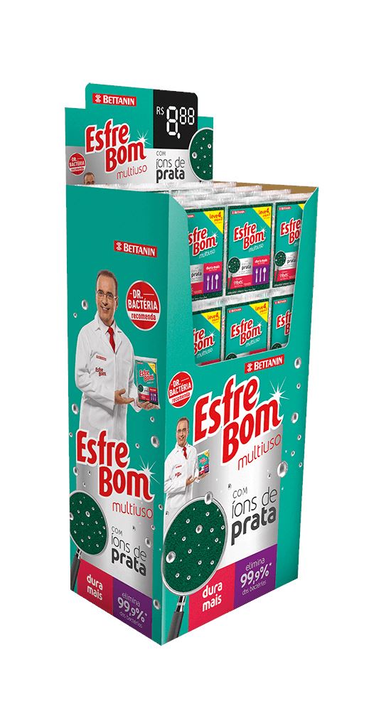 ESPONJA MULTIUSO ESFREBOM DISPLAY 144 UND