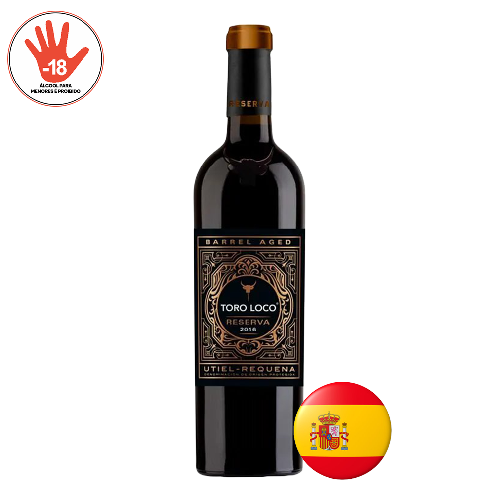 VINHO TINTO TORO LOCO RESERVA DOP UTIEL 750ML