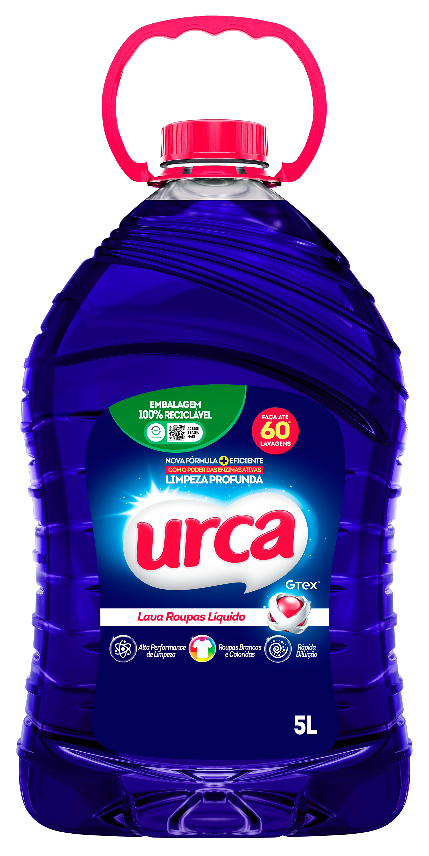 LAVA ROUPAS LÍQUIDO URCA AZUL 5L | Donizete Distribuidora de Alimentos