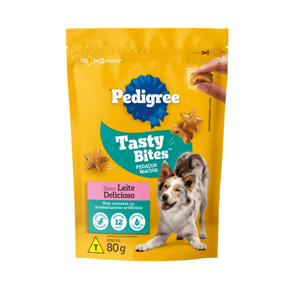 PEDIGREE TASTY BITES LEITE 80G