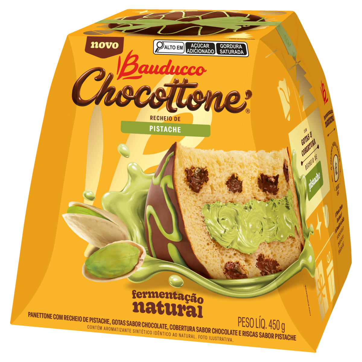 CHOCOTTONE MAXI PISTACHE BAUDUCCO 450GR