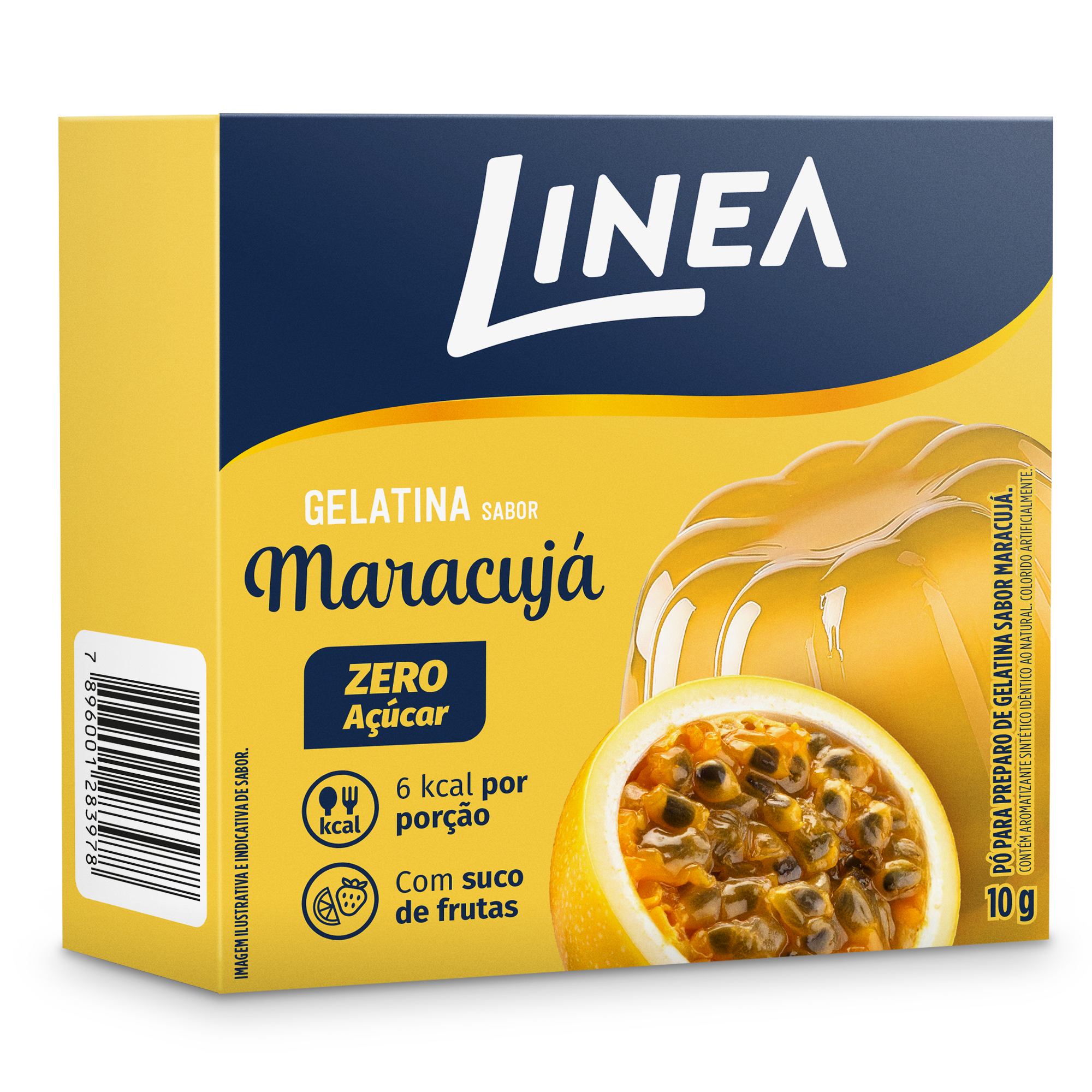 GELATINA LINEA SABOR MARACUJÁ 10G