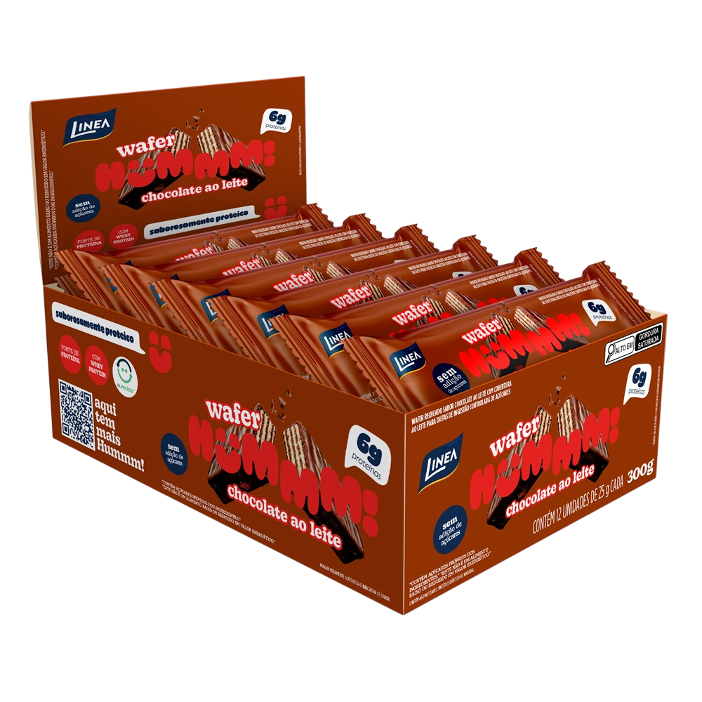 WAFER PROTEÍNA LINEA CHOCOLATE 12X25G