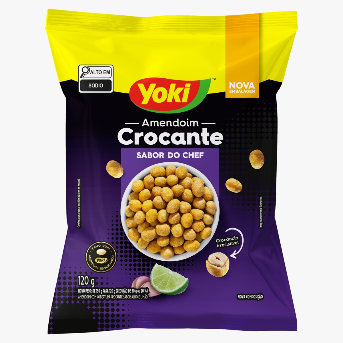 AMENDOIM YOKI CROCANTE SABOR DO CHEF 120G