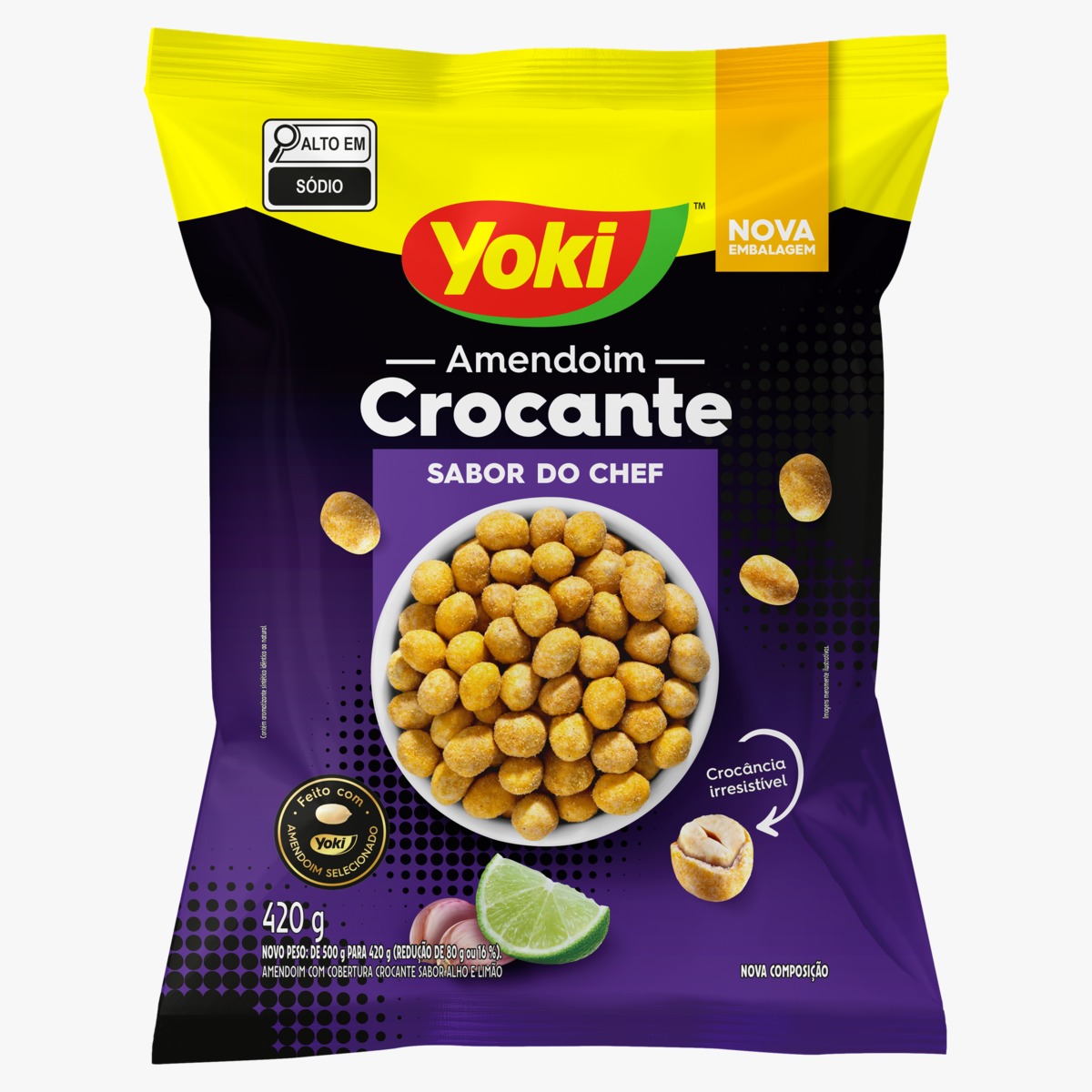 AMENDOIM YOKI CROCANTE SABOR DO CHEF 420G