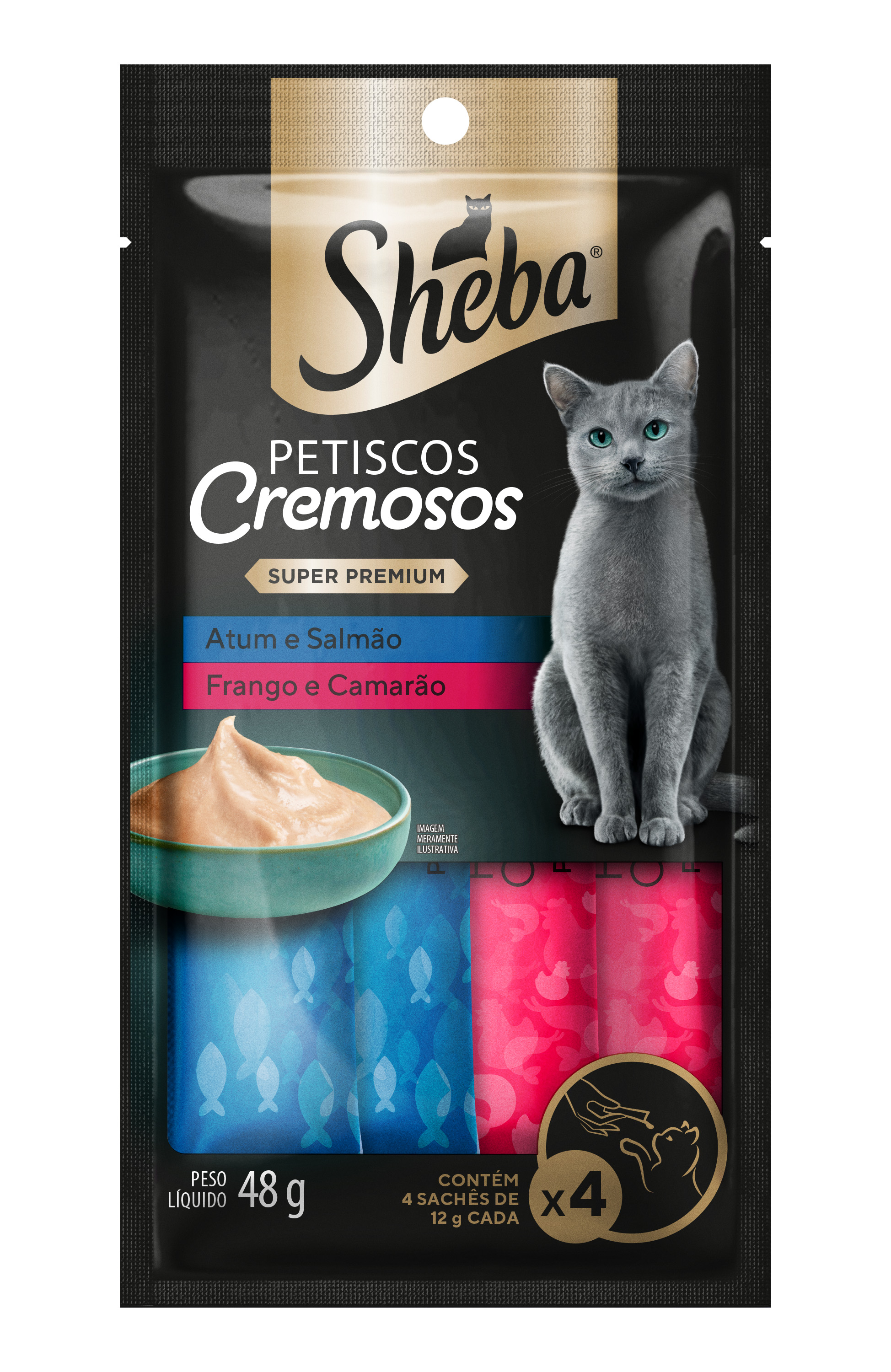 SHEBA SACHÊ FRANGO E CAMARÃO 2X48G