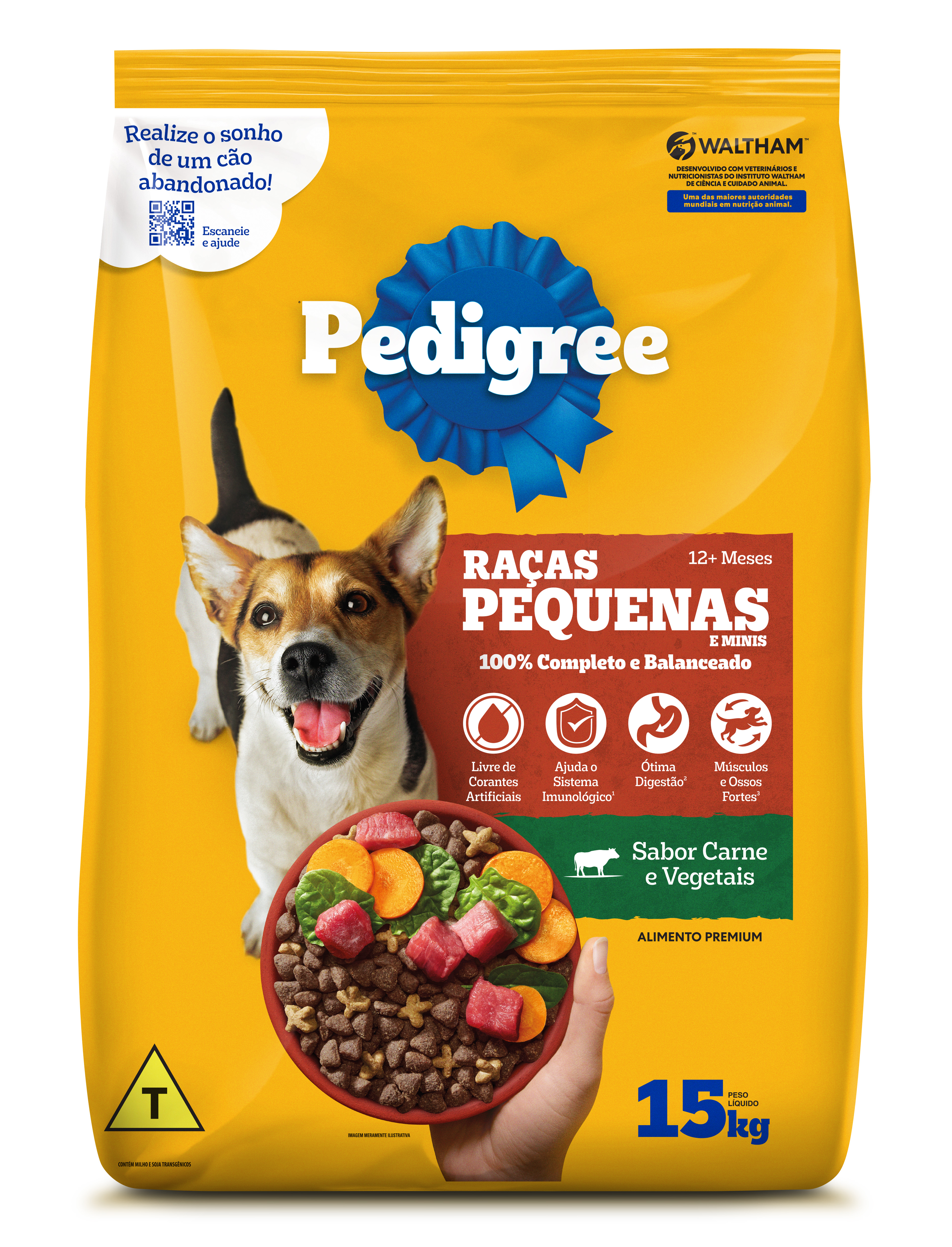PEDIGREE DRY ADULTO RAÇAS PEQUENAS 15KG RE24