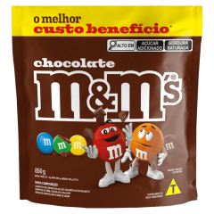 CHOCOLATE M&MS CHOCOLATE AO LEITE POUCH 850G