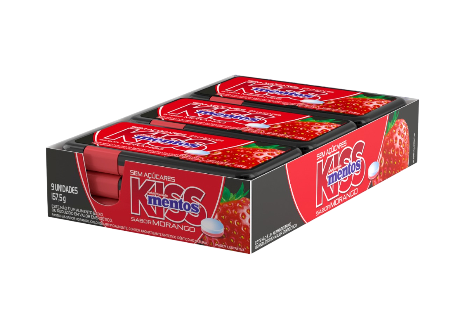 MENTOS KISS 157,5G STRAMBERRY