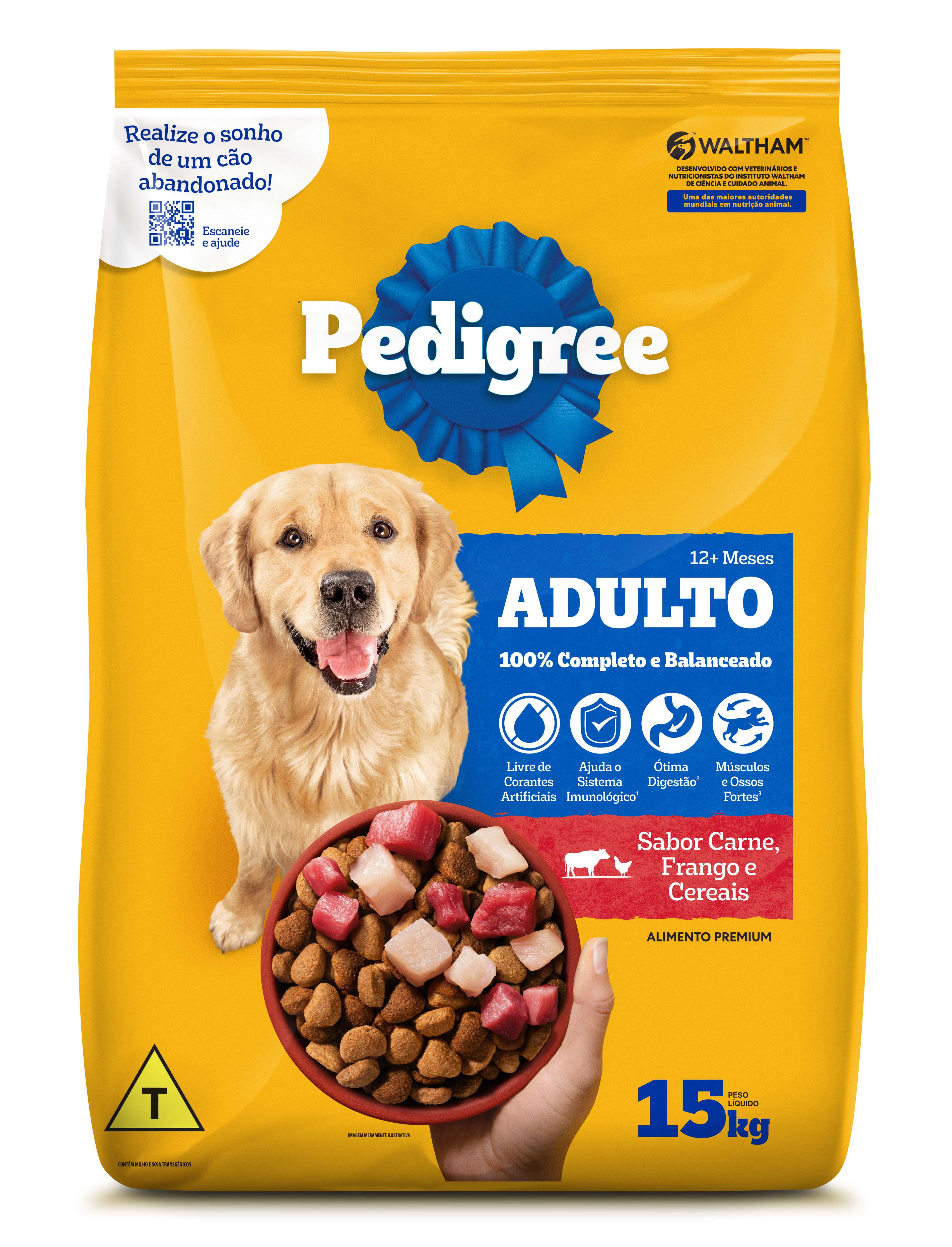 PEDIGREE 15KG ADULTO CARNE FRANGO