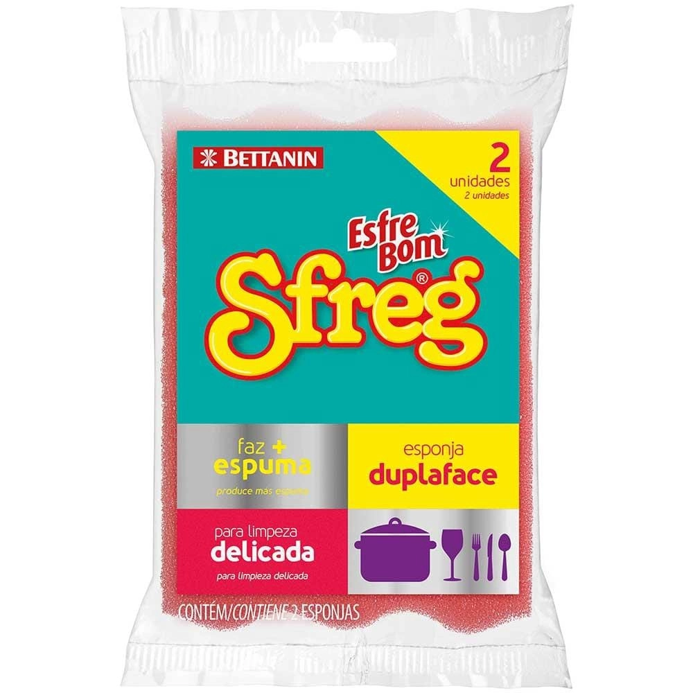 ESPONJA DUPLA FACE ESFREBOM SFREG