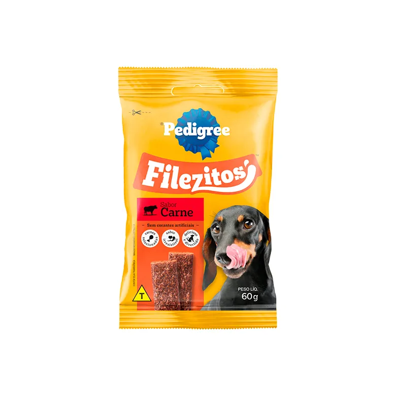 PEDIGREE FILEZITOS ADULTO CARNE 60G