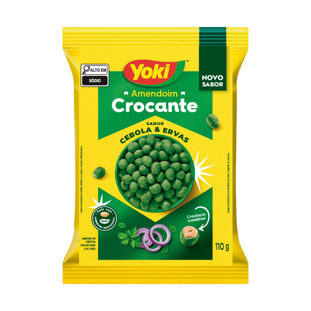 AMENDOIM YOKI CROCANTE CEBOLA E ERVAS 110G