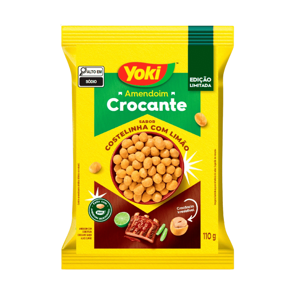 AMENDOIM YOKI CROCANTE COSTEL LIMAO 110G